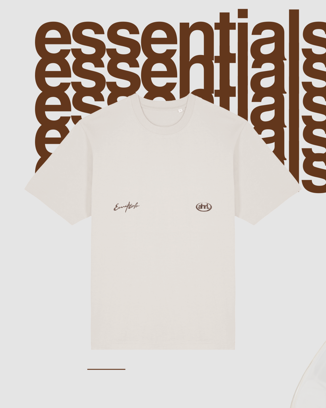Camiseta Essentials Beige Crema