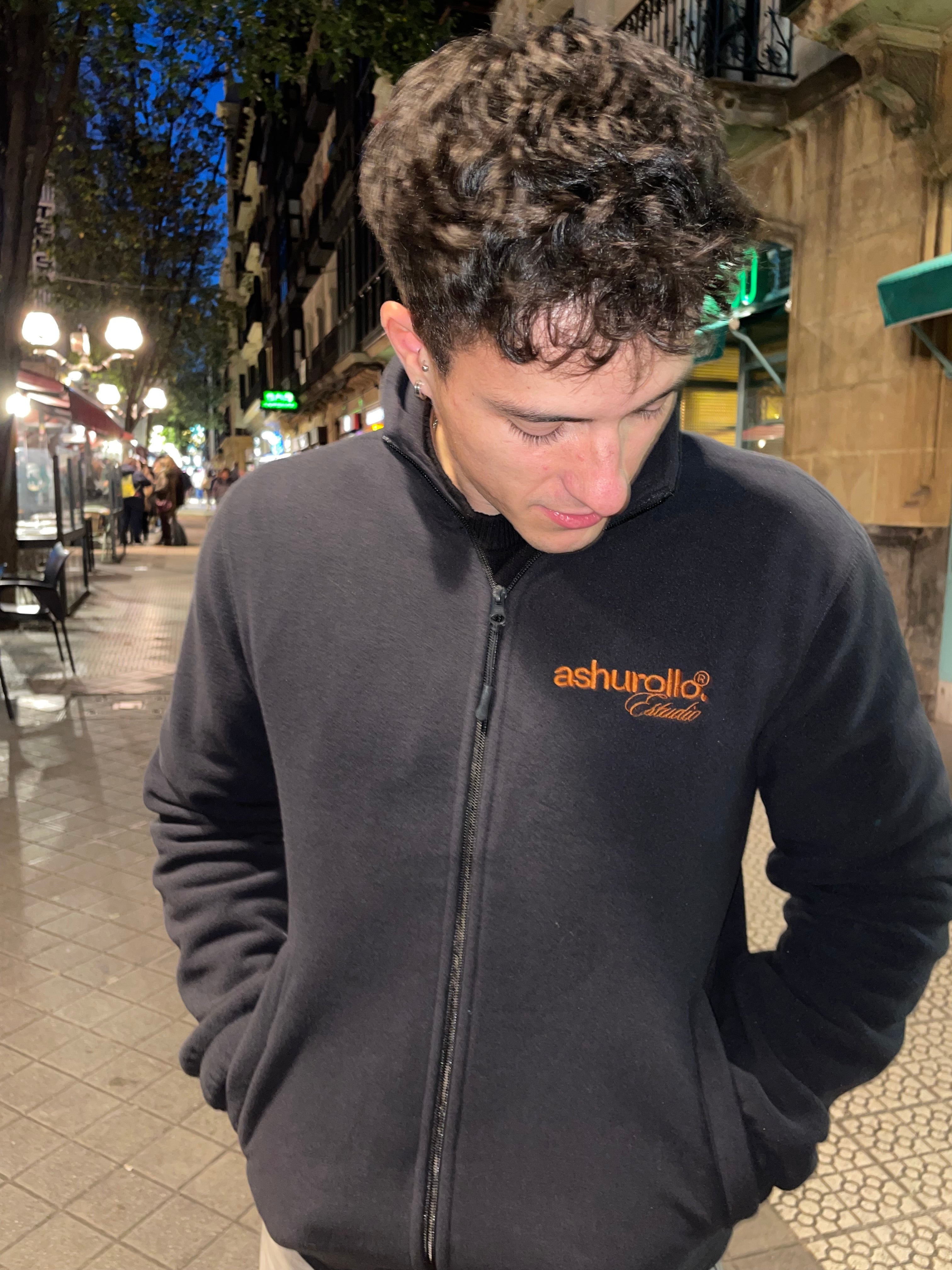 Forro Polar Hombre Gris Metal