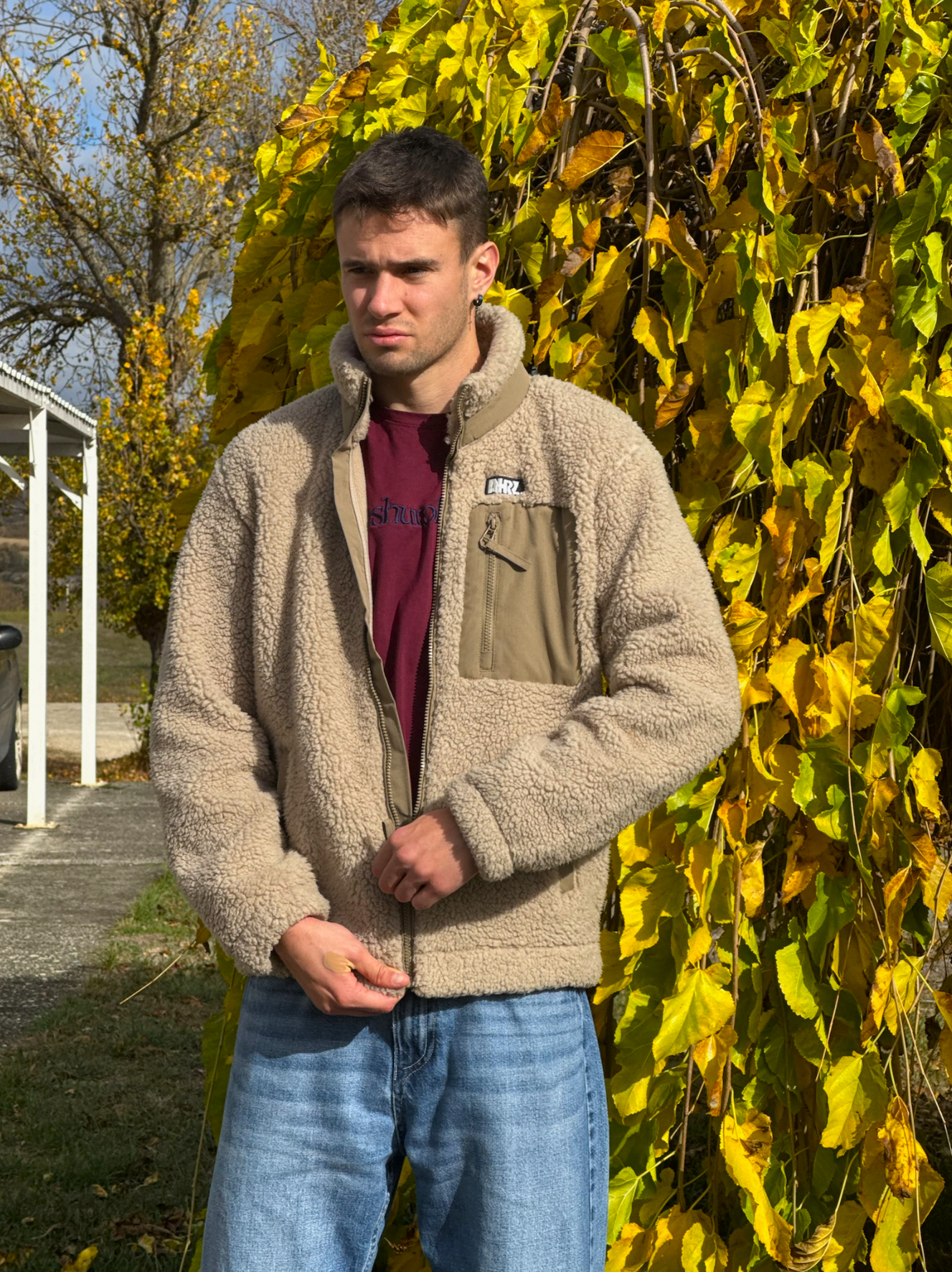 Chaqueta ECO de Sherpa Unisex Beige