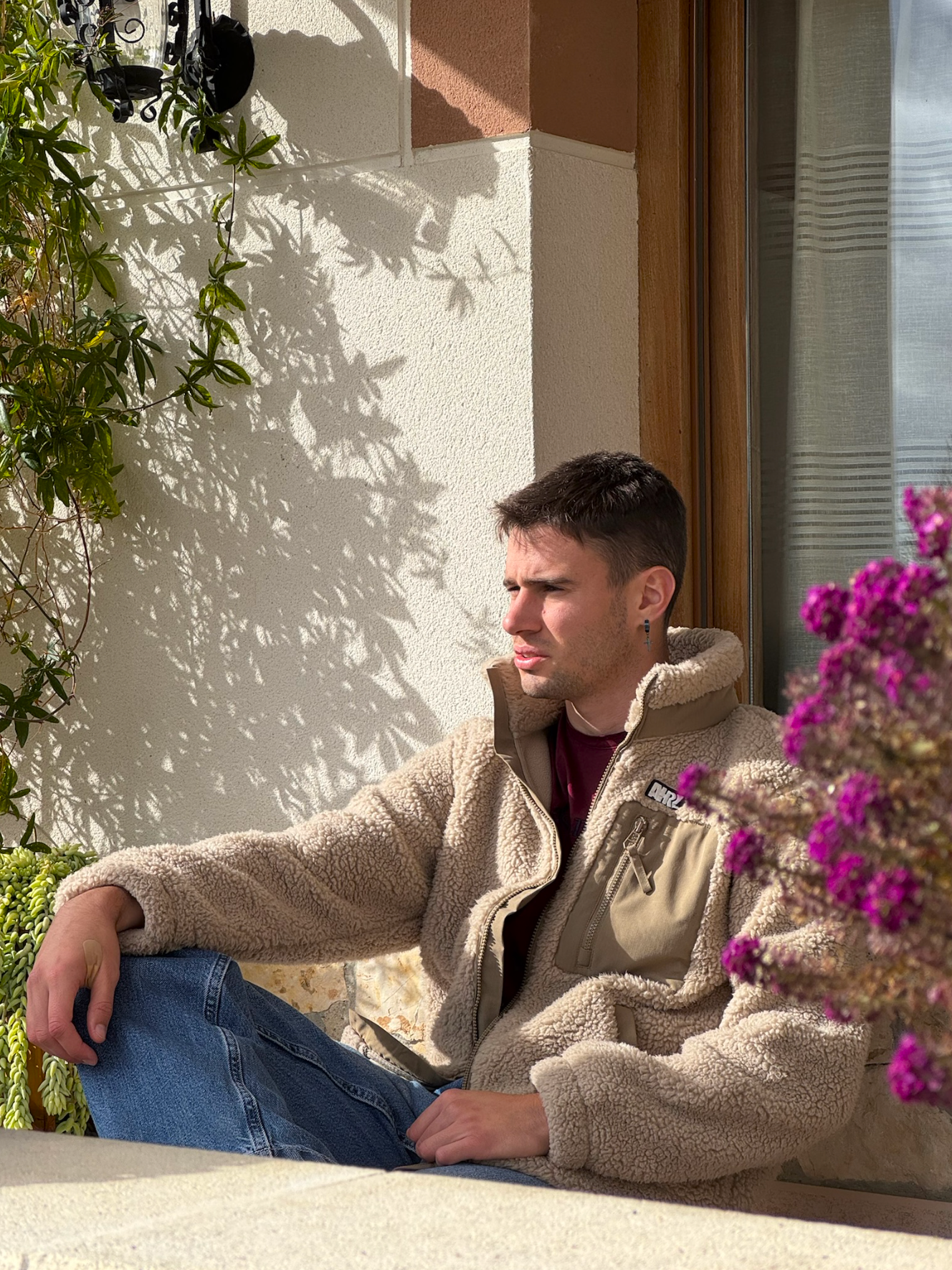 Chaqueta ECO de Sherpa Unisex Beige