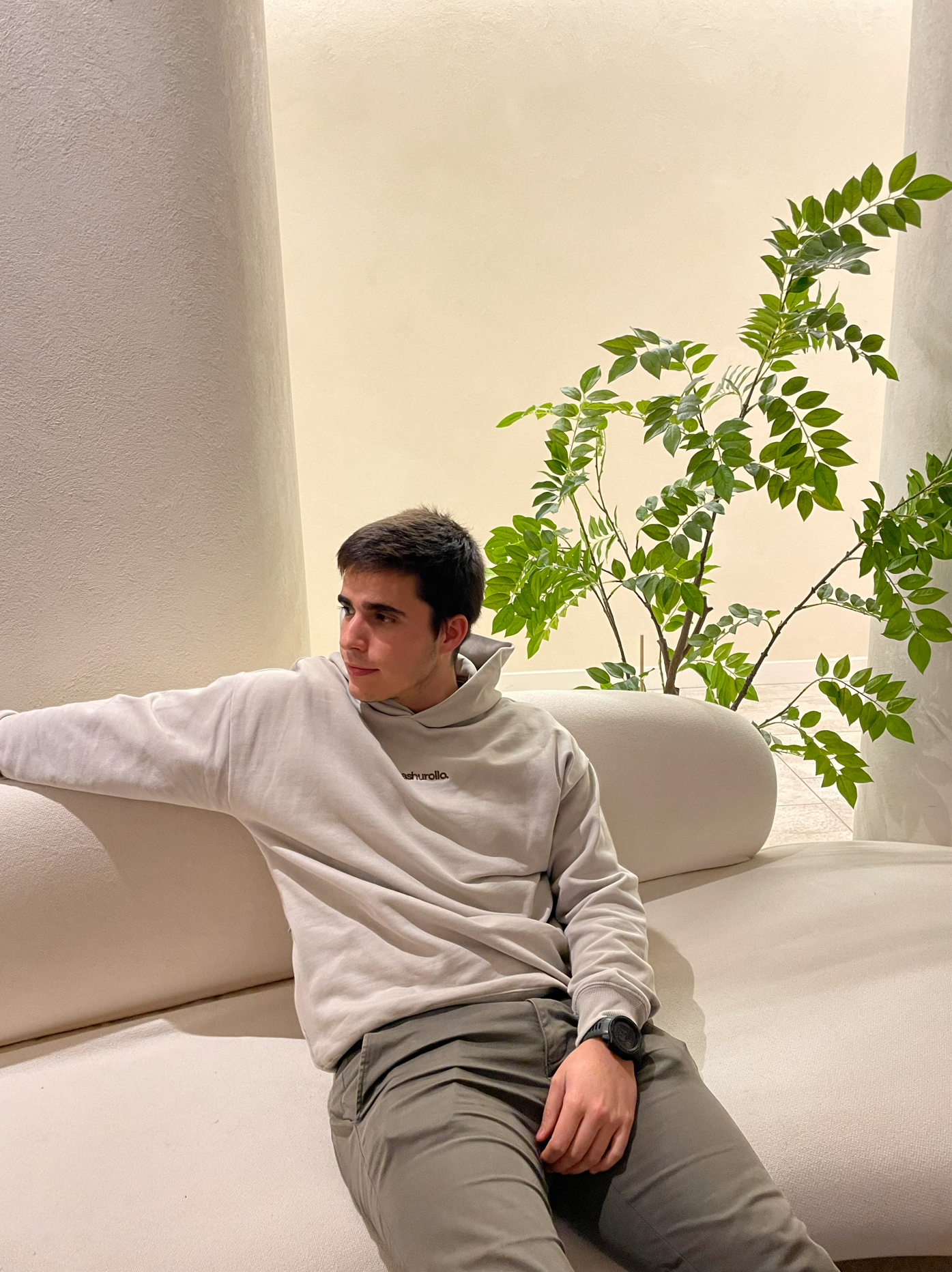 Sudadera A TU ROLLO Beige Crema & Café