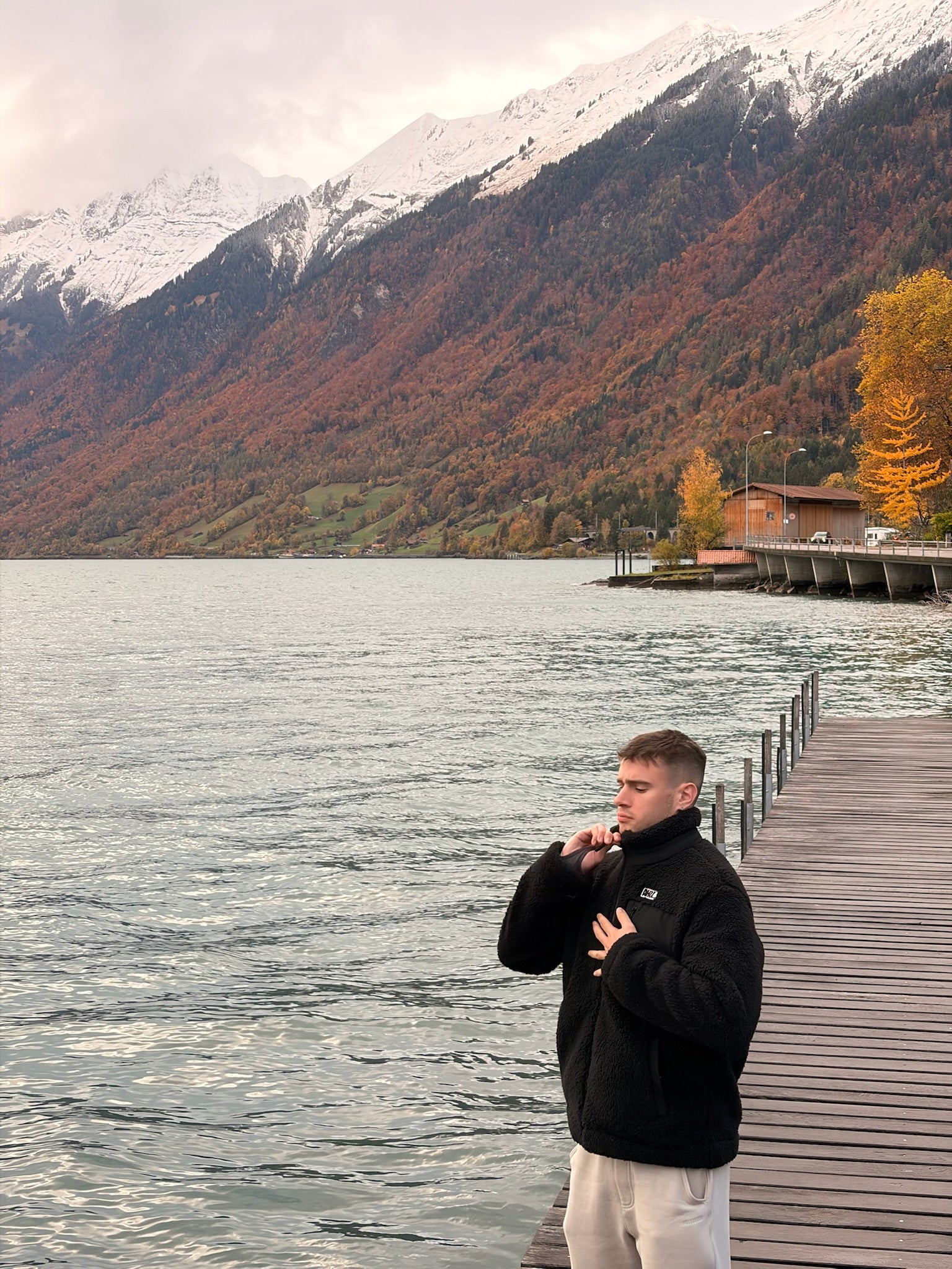 Chaqueta ECO de Sherpa Unisex Negra