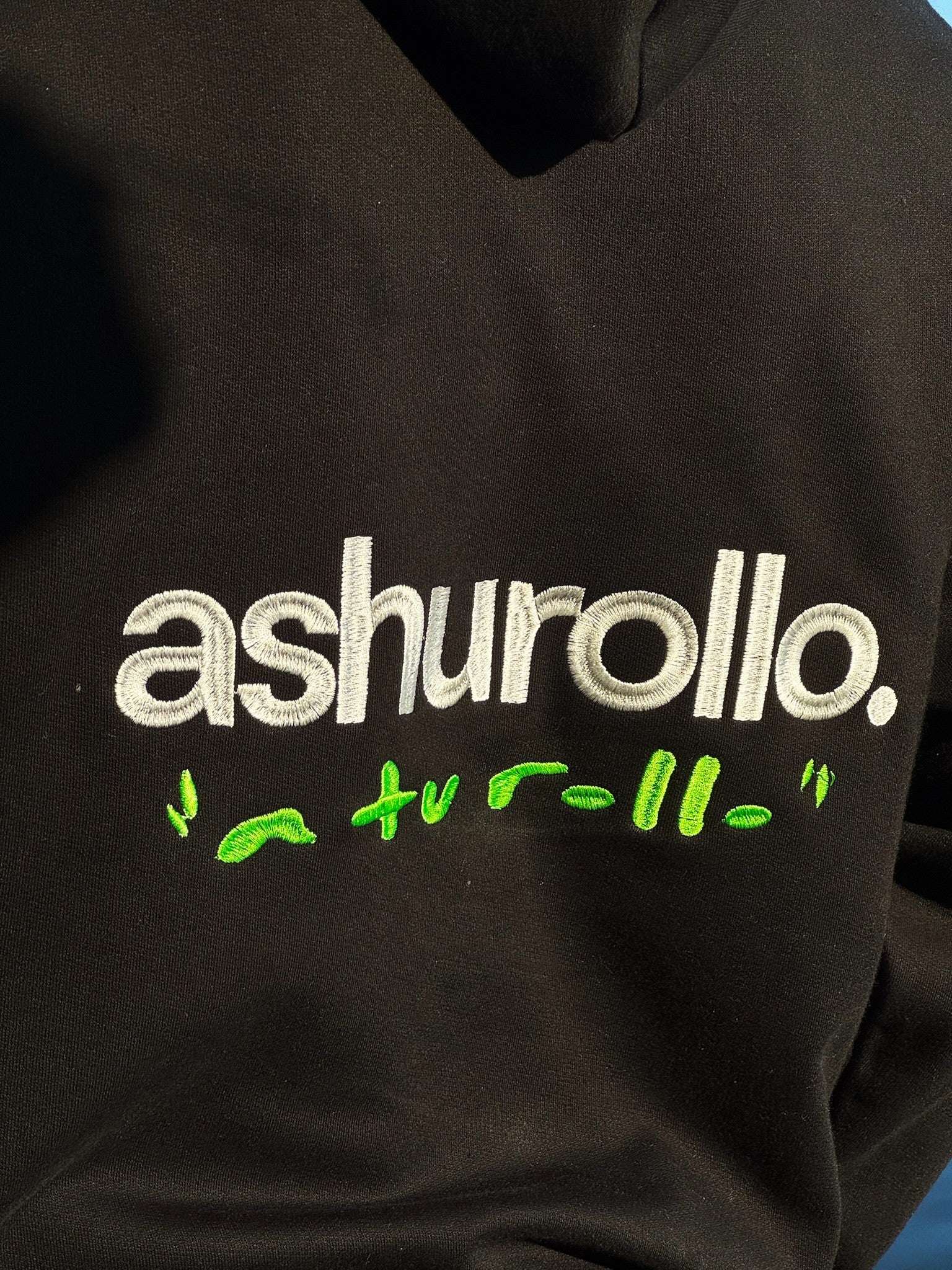 Sudadera A TU ROLLO. Negra & Verde