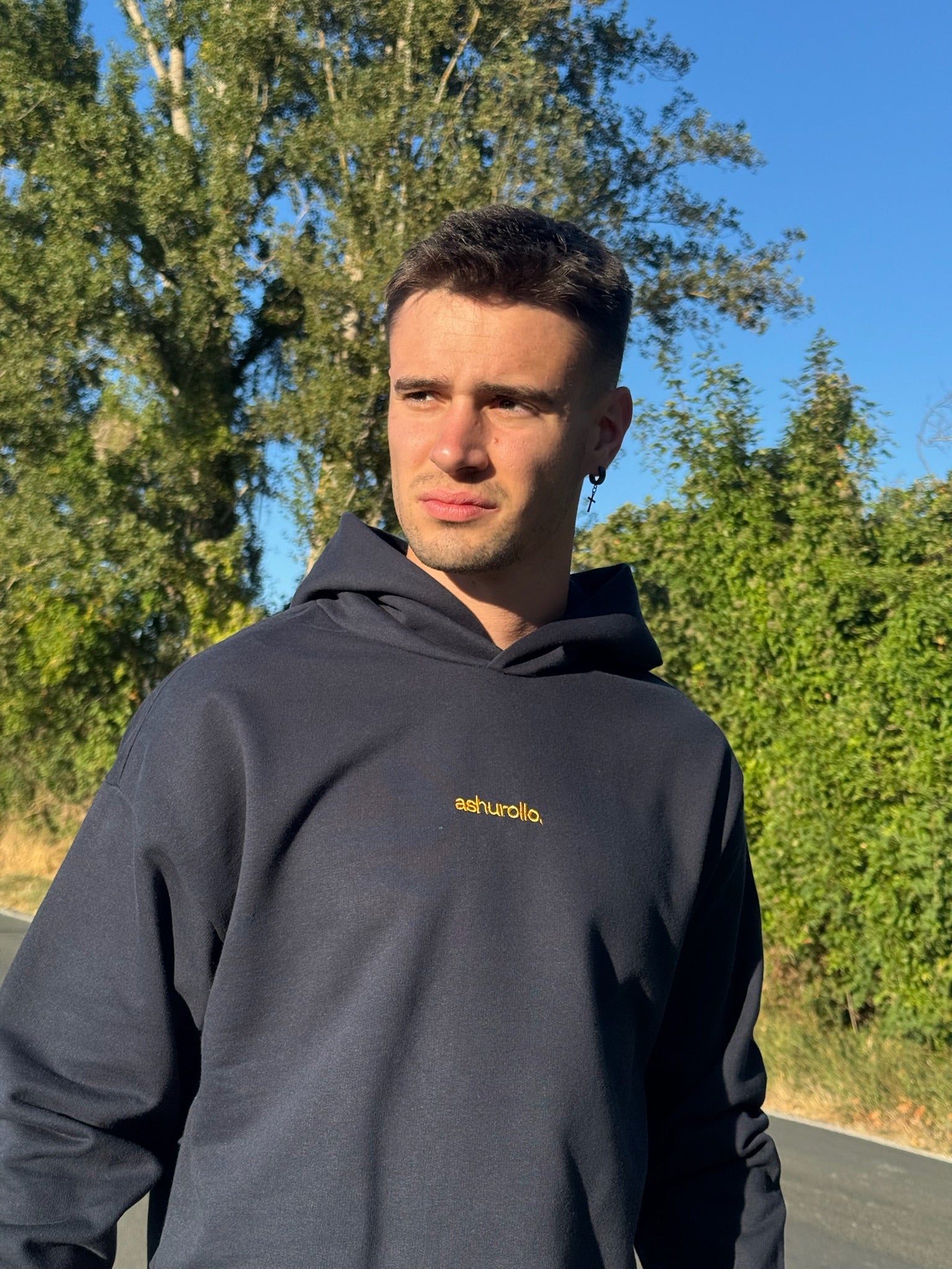 Sudadera A TU ROLLO. Azul Marino & Dorado