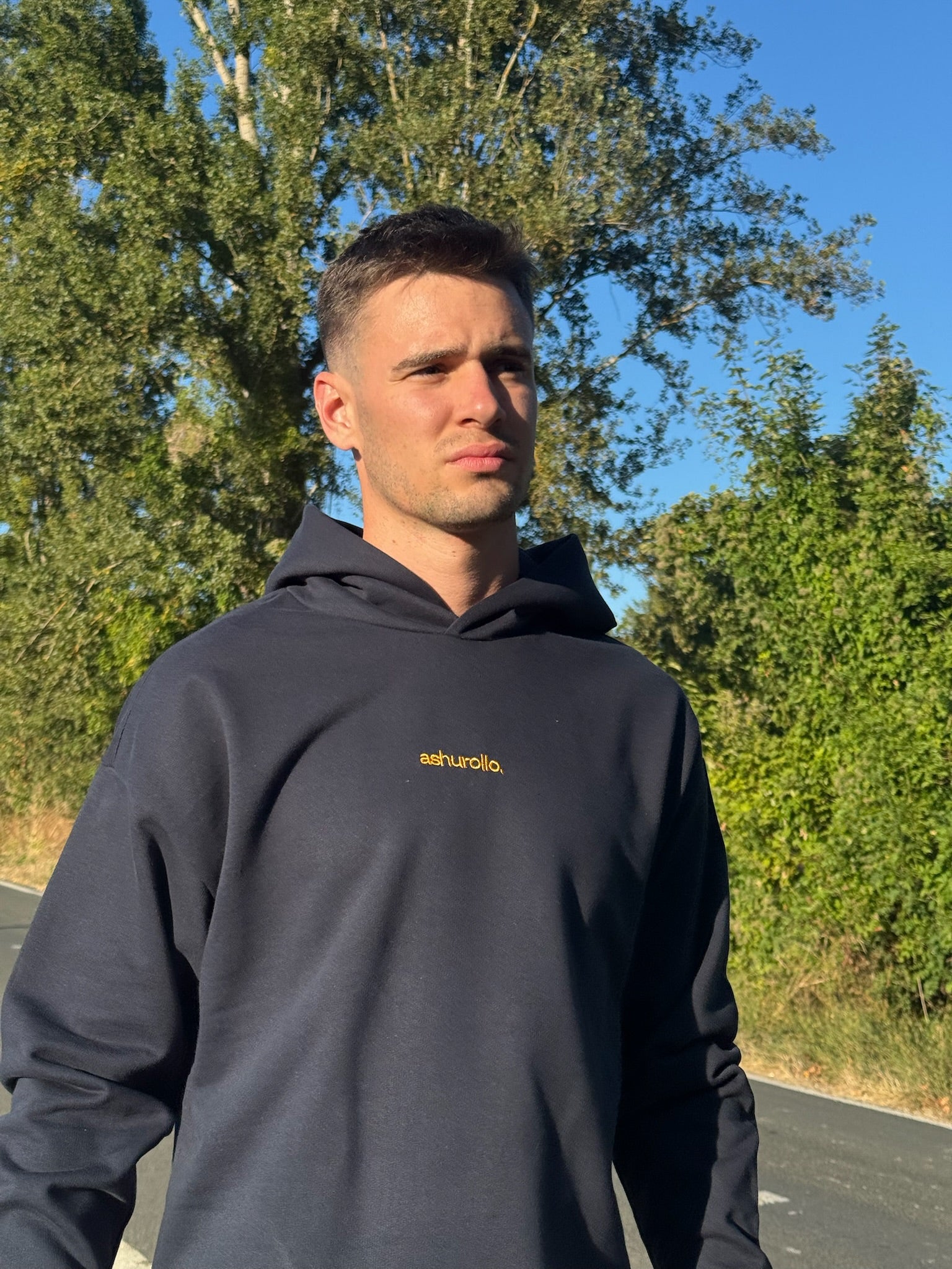 Sudadera A TU ROLLO. Azul Marino & Dorado