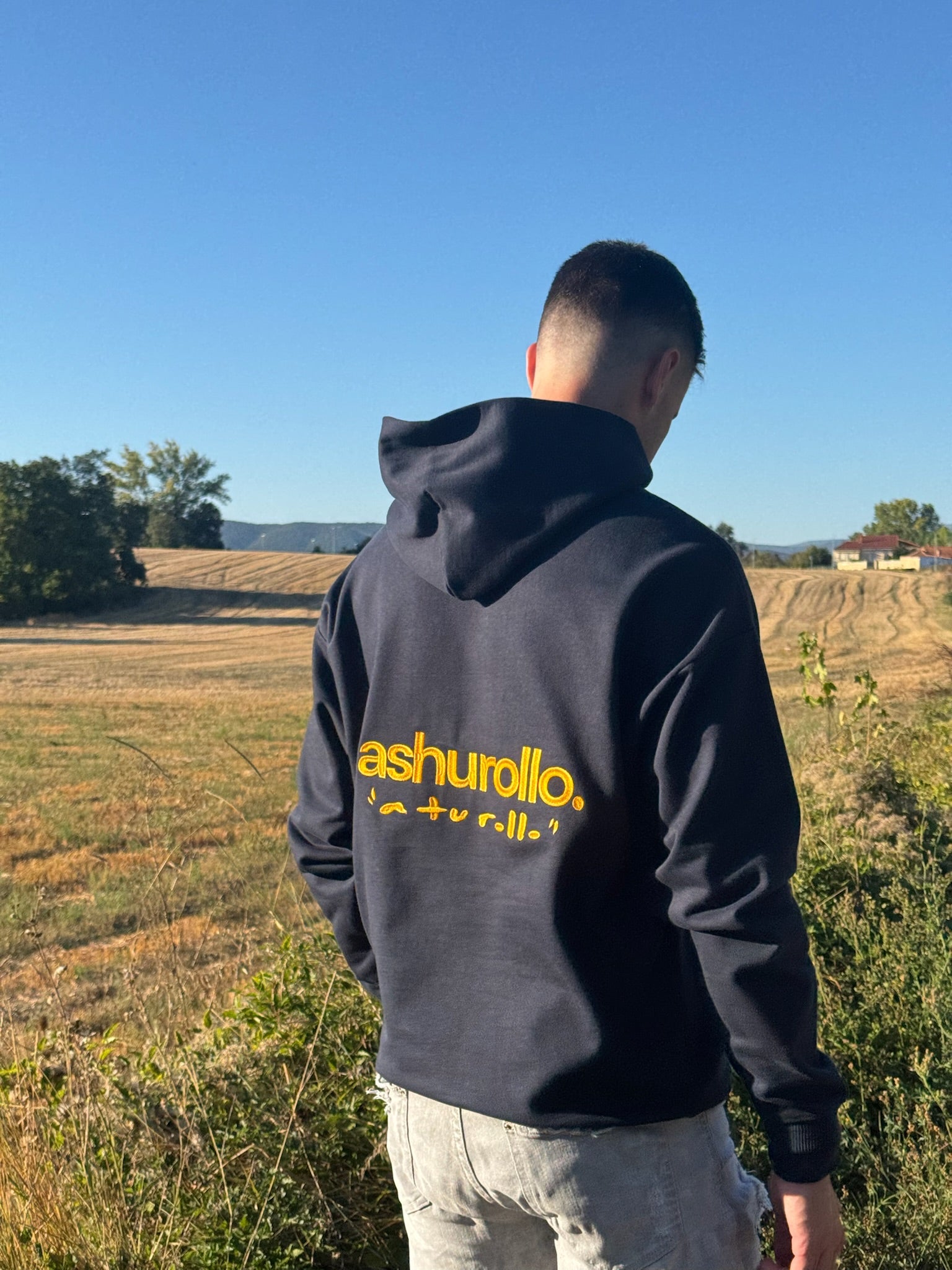 Sudadera A TU ROLLO. Azul Marino & Dorado