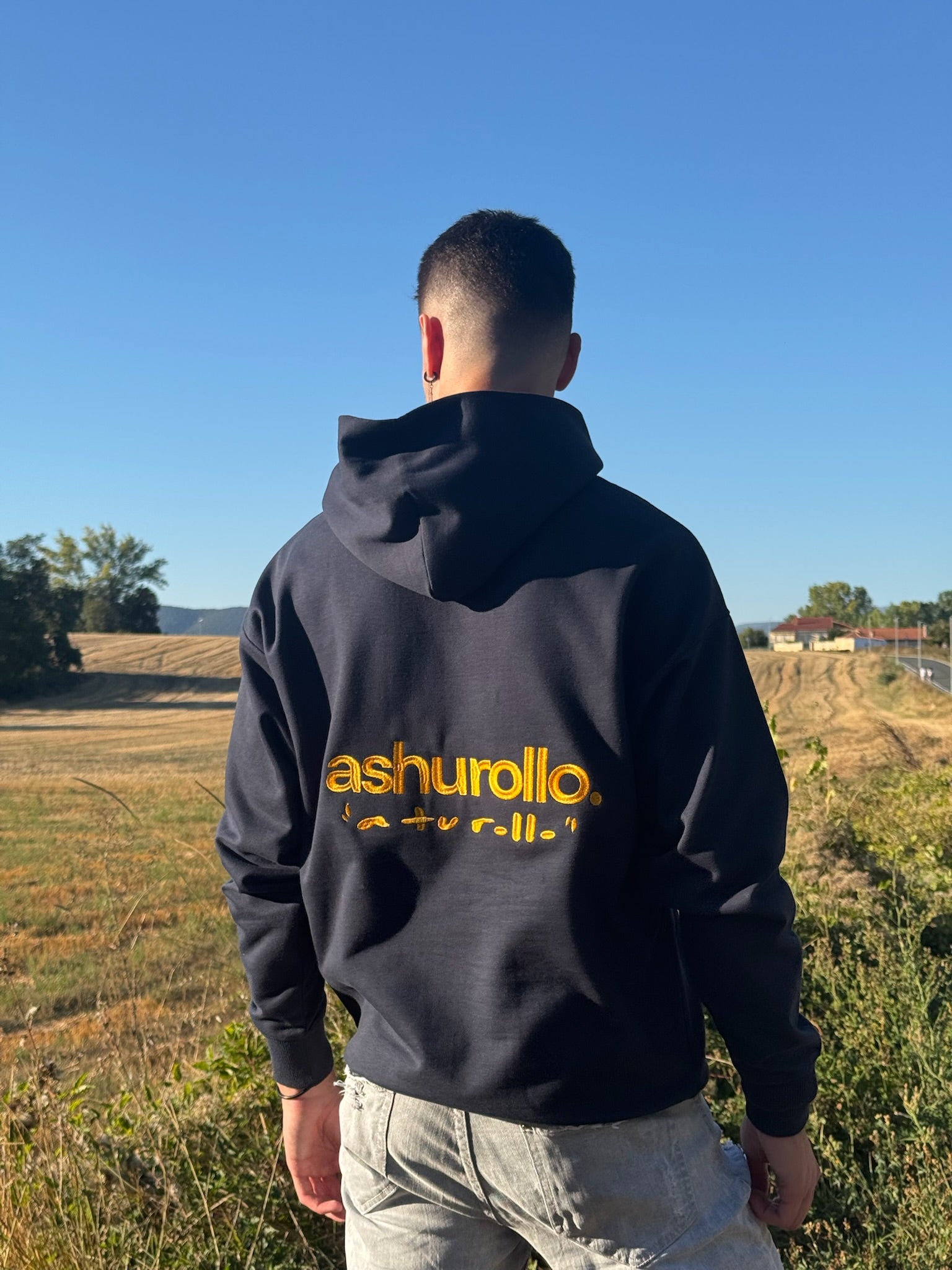 Sudadera A TU ROLLO. Azul Marino & Dorado