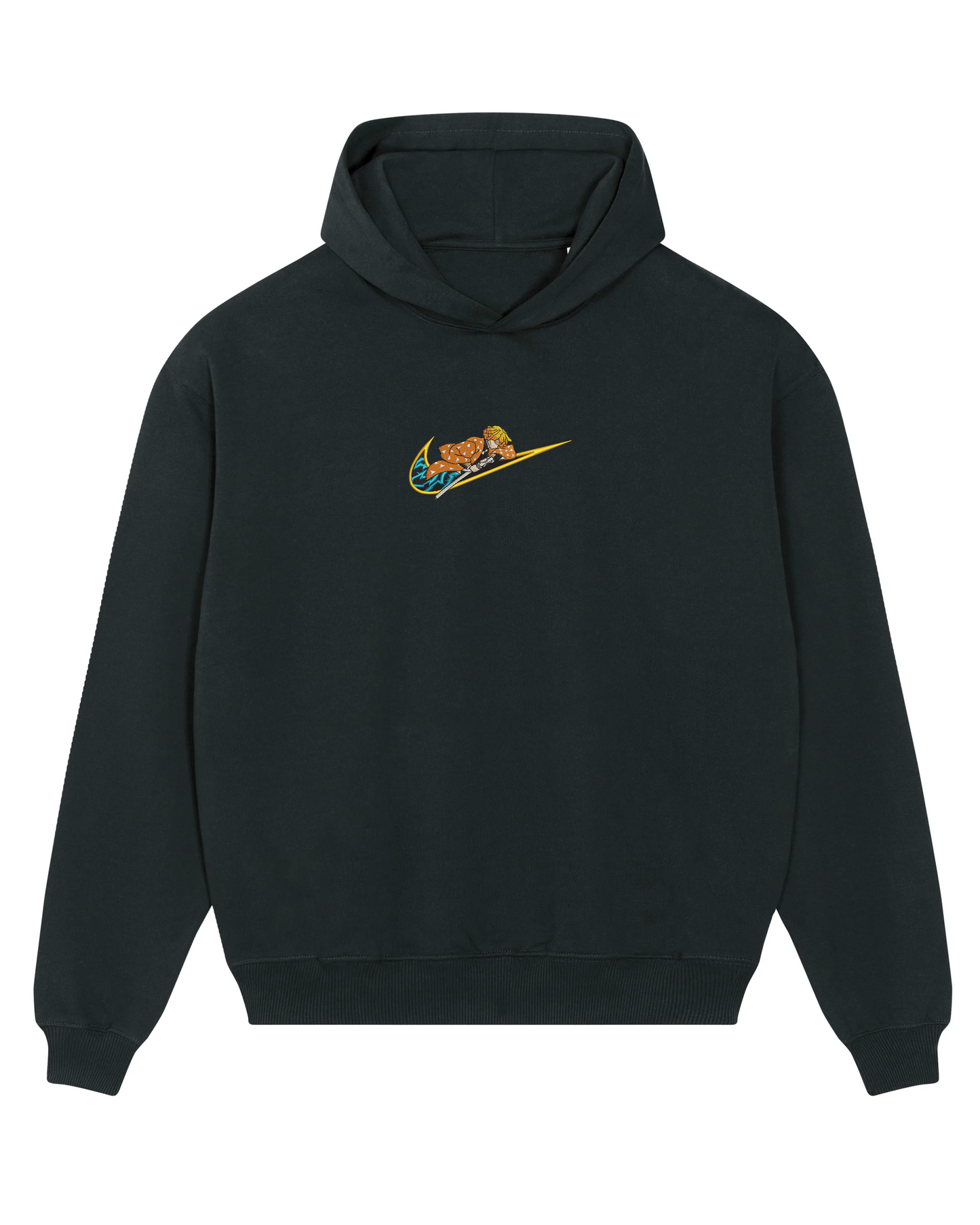 Hoodie Oversize Unisex // Zenitsu Niké Black