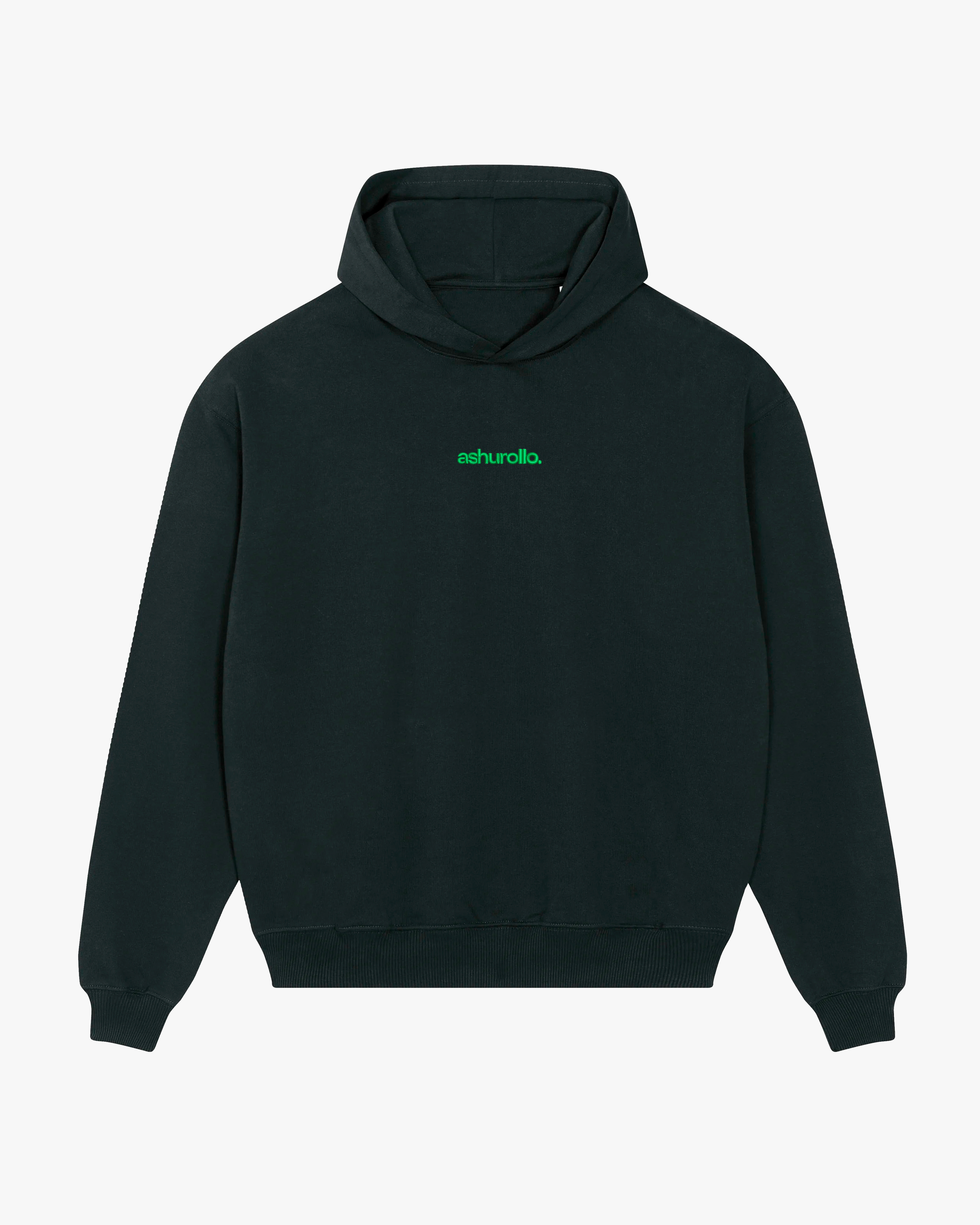 Sudadera A TU ROLLO. Negra & Verde