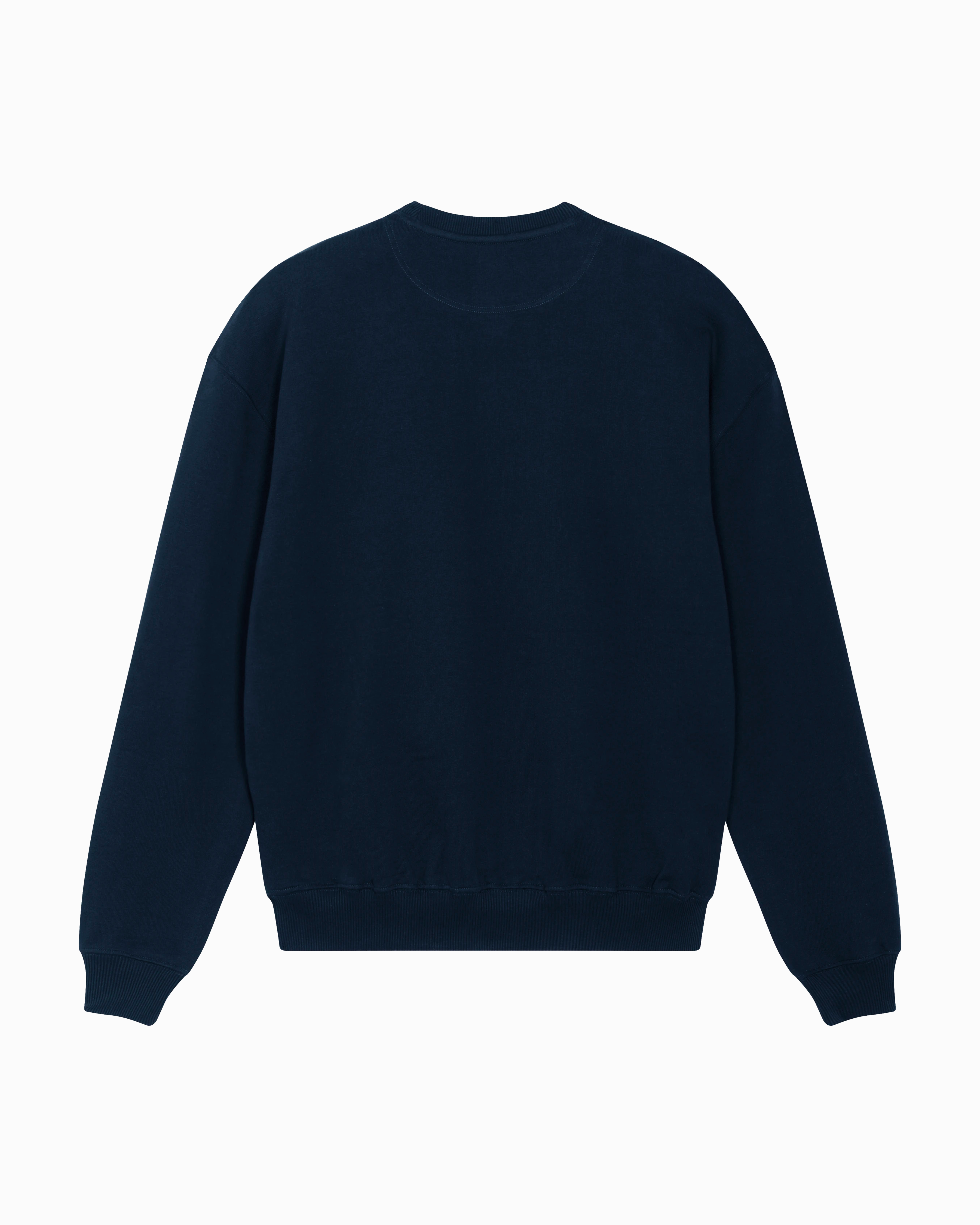 Sudadera Sin Capucha College Azul Marino