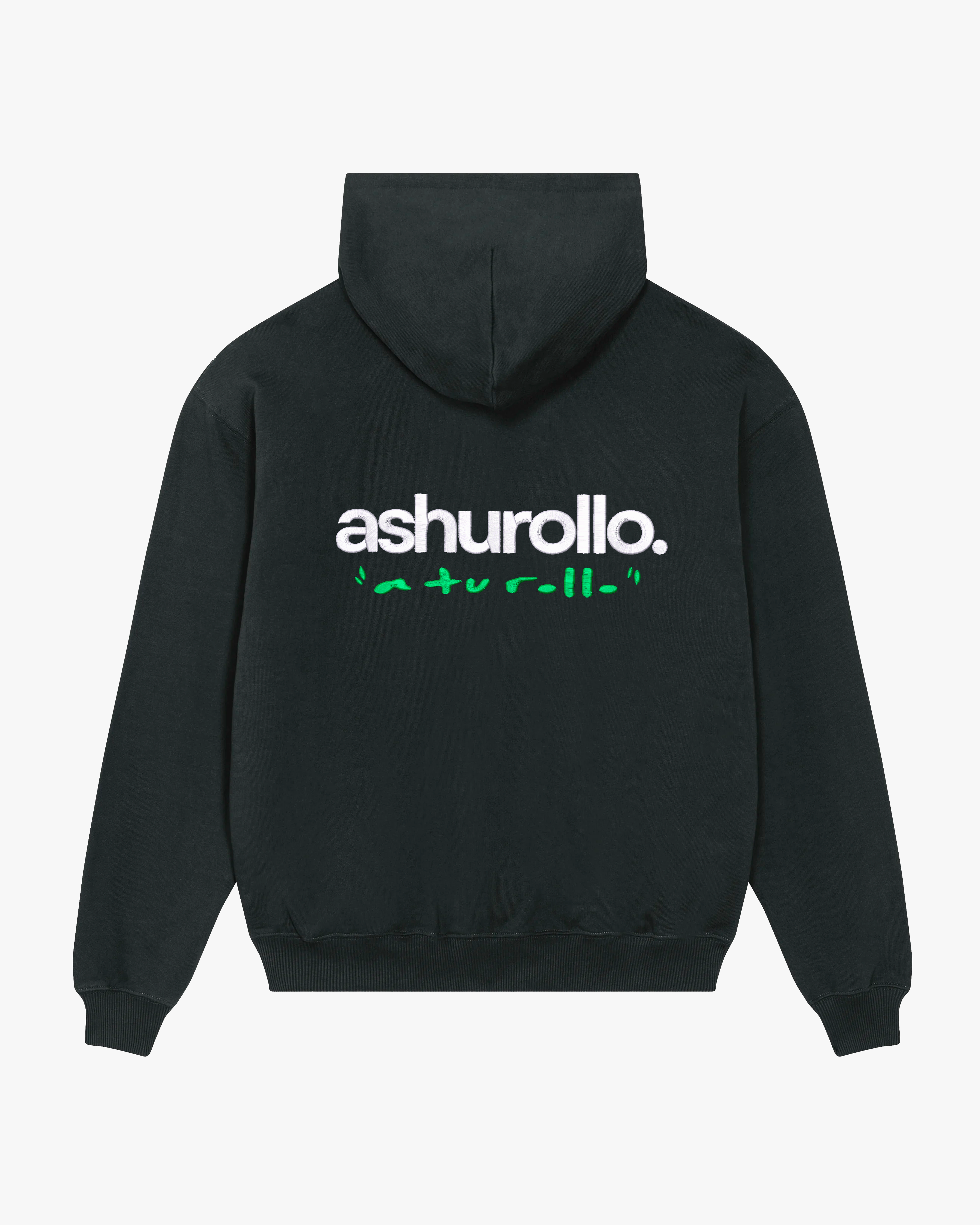 Sudadera A TU ROLLO. Negra & Verde