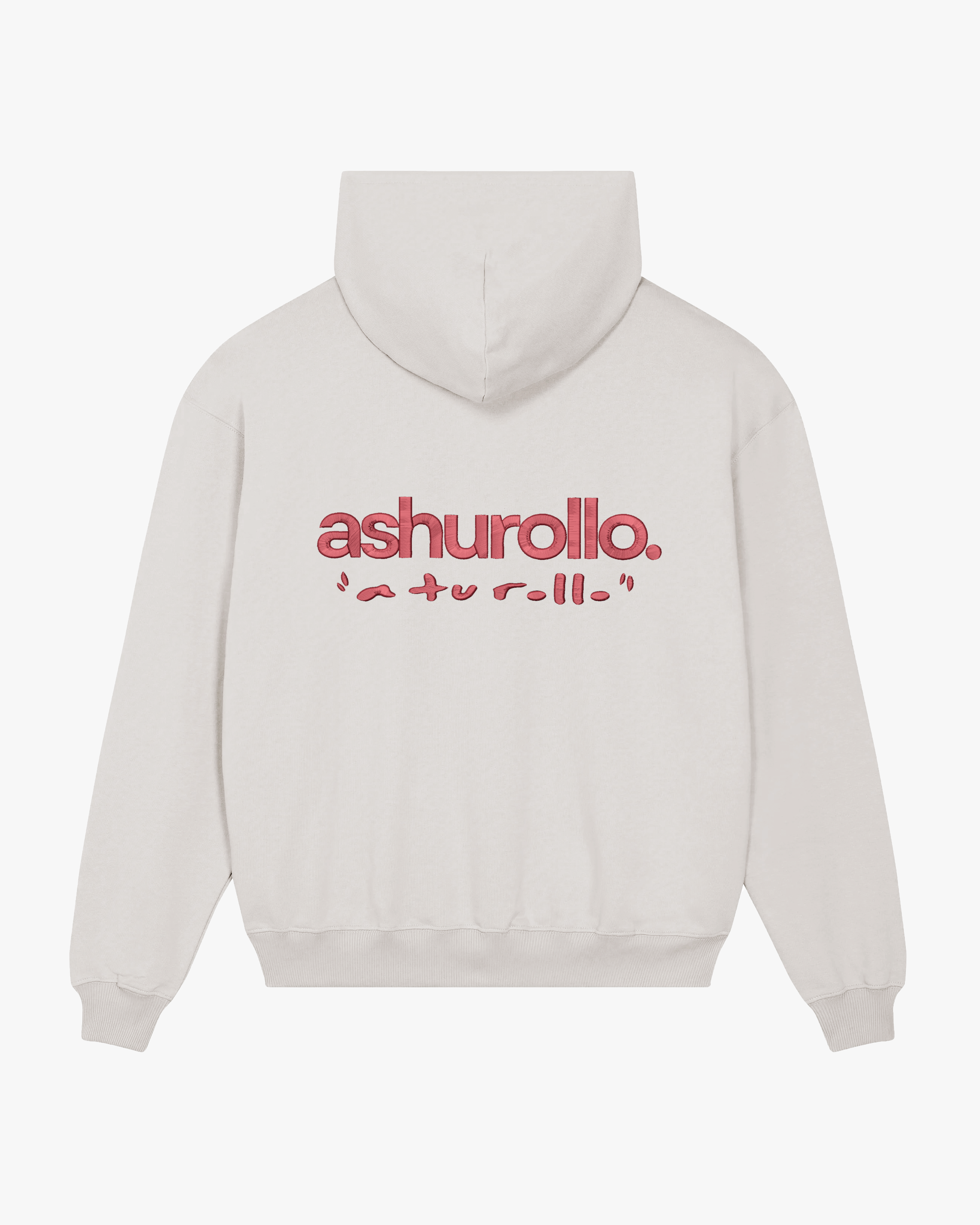 Sudadera A TU ROLLO. Beige Crema & Rojo