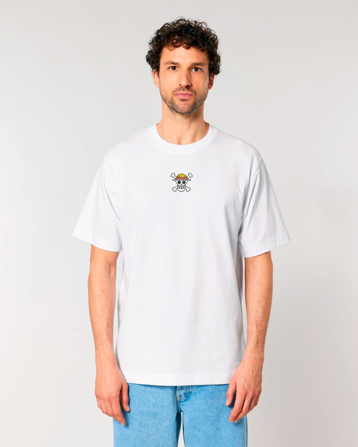 T-shirt Premium // Bandera pirata blanco