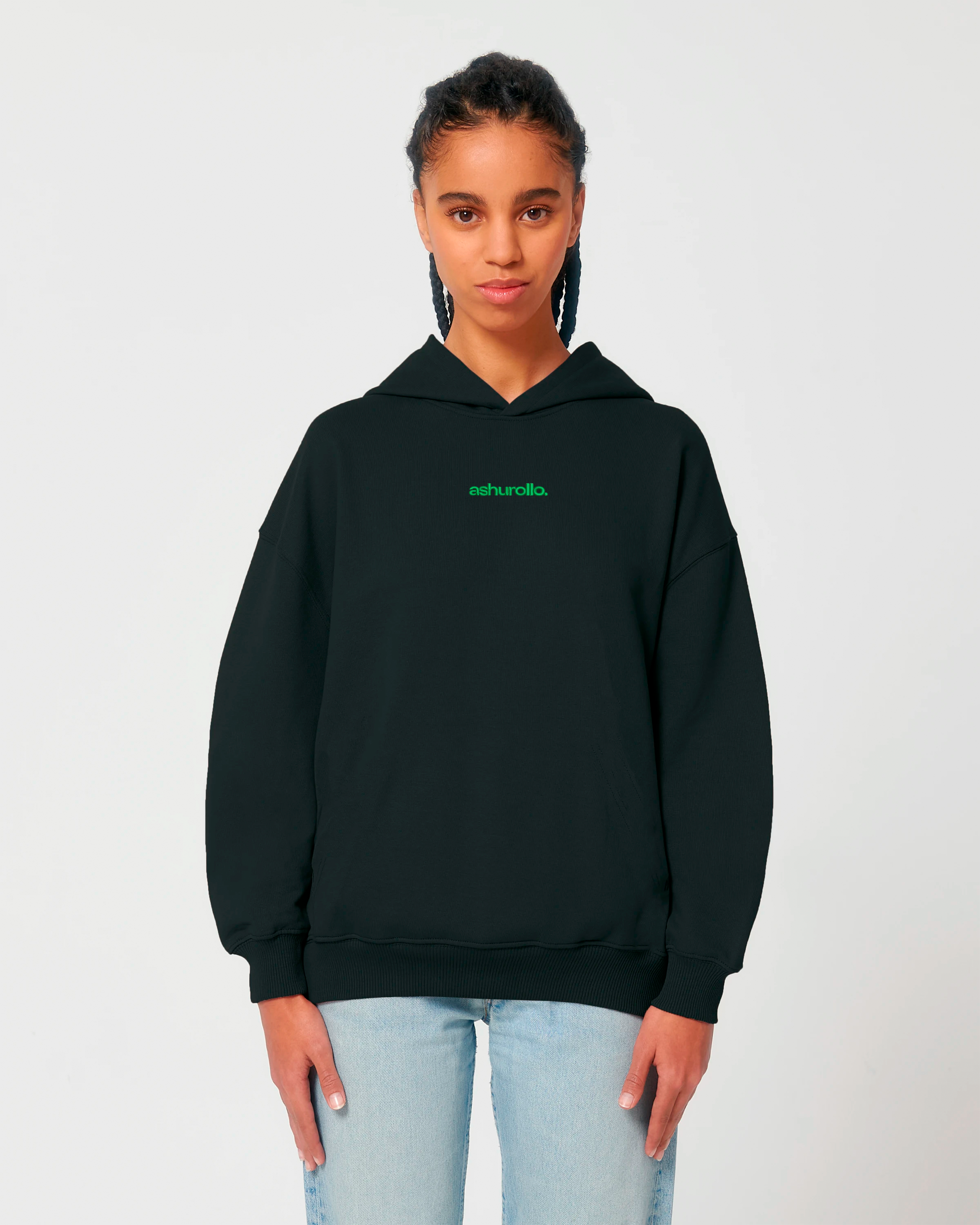 Sudadera A TU ROLLO. Negra & Verde