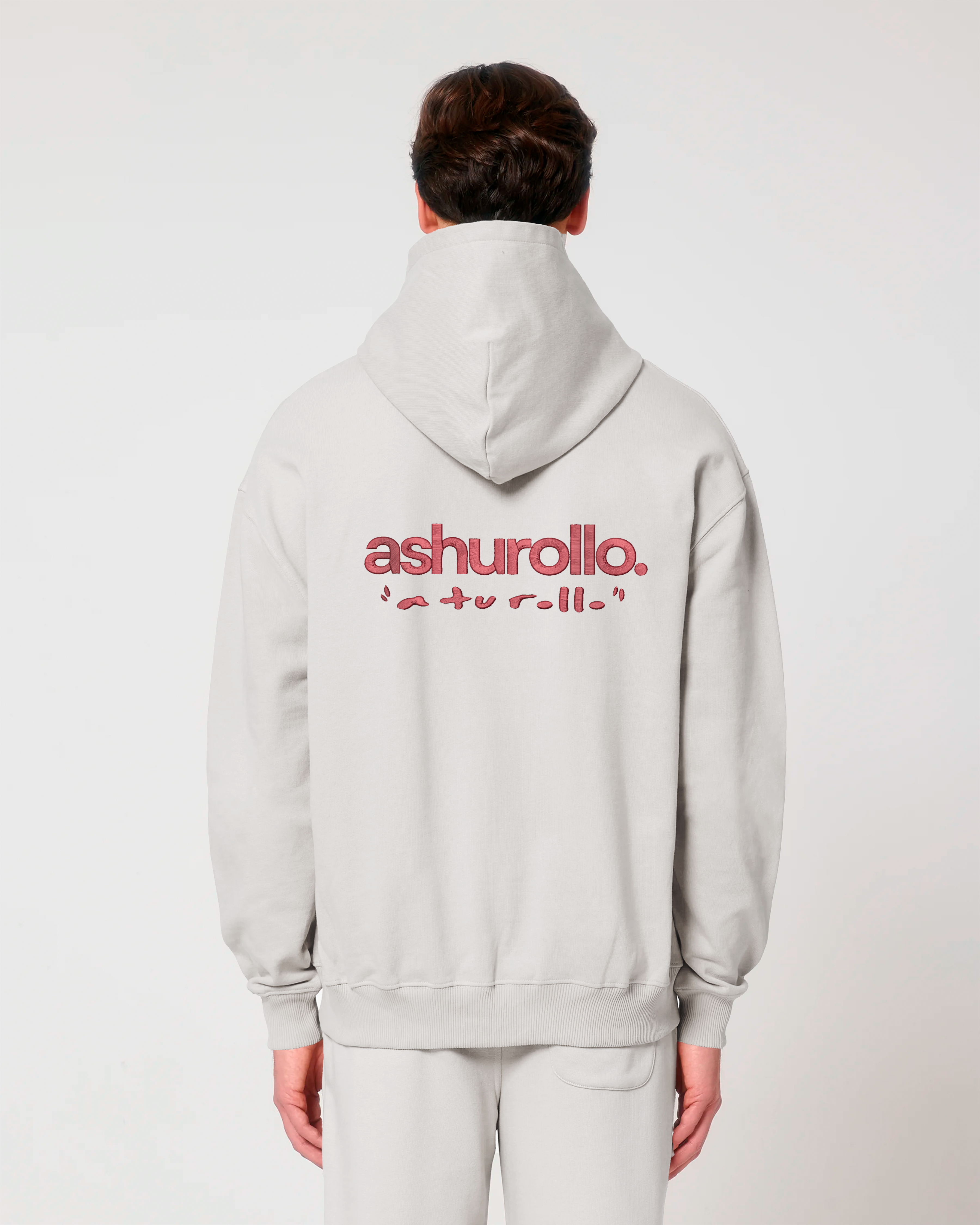 Sudadera A TU ROLLO. Beige Crema & Rojo
