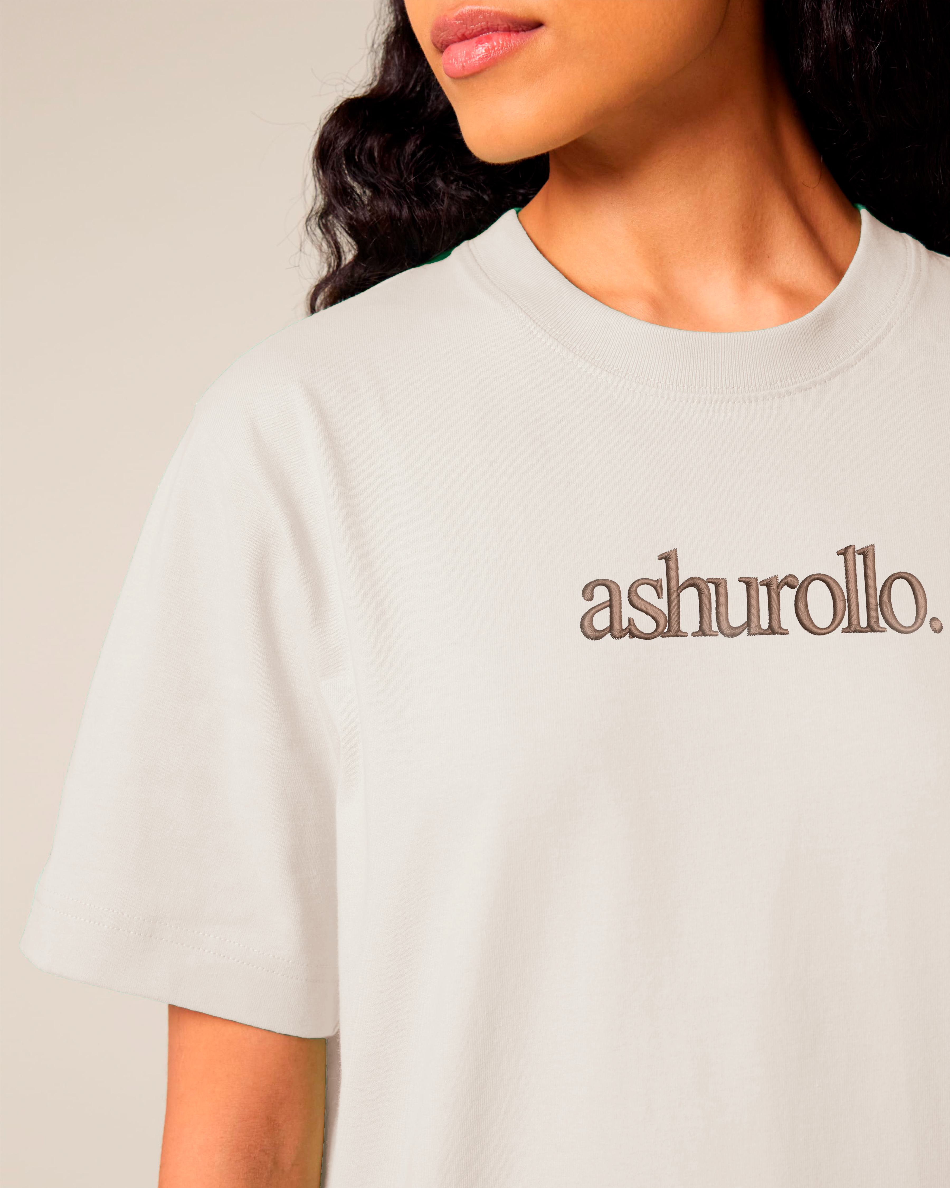 Camiseta Básica Beige Crema