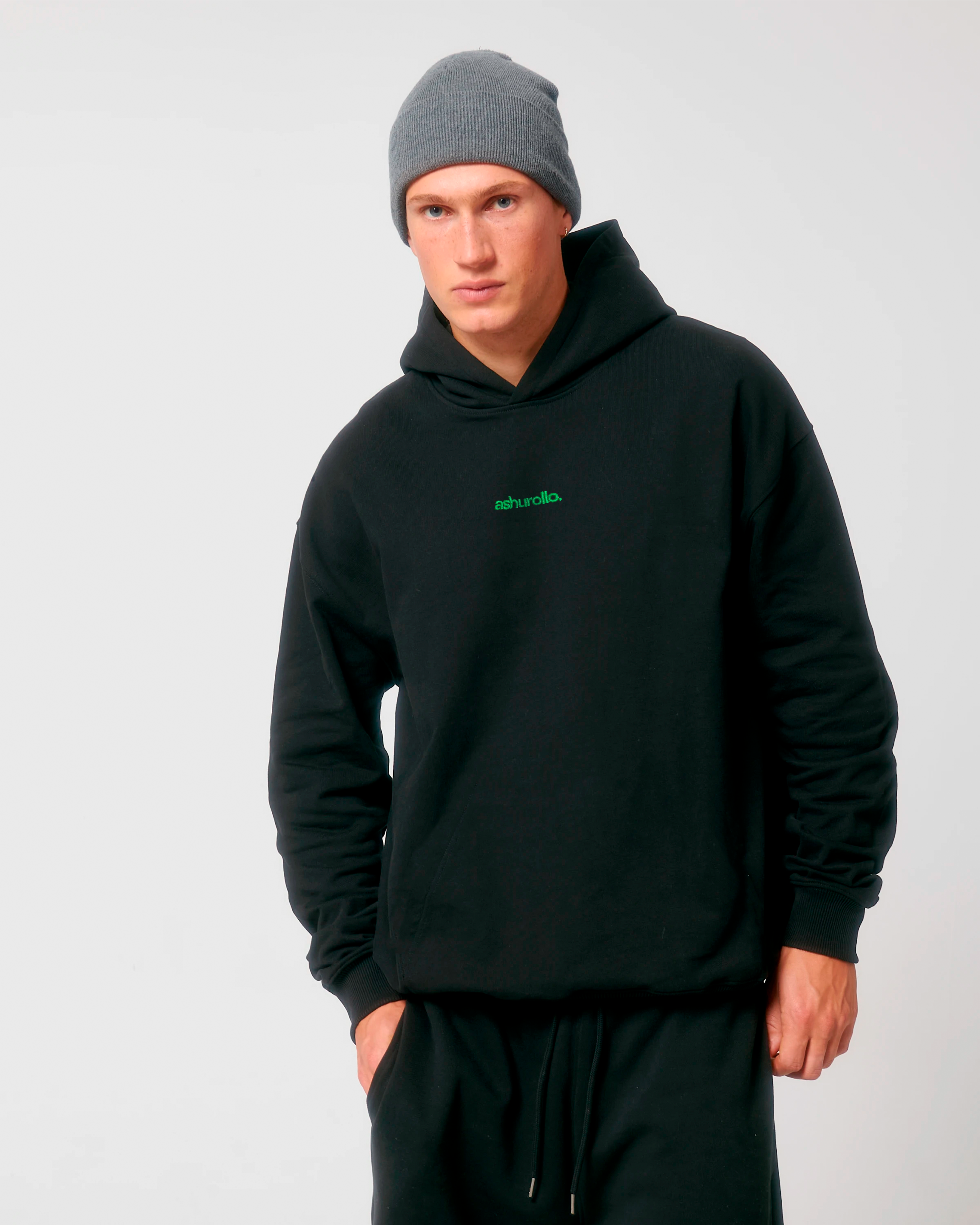 Sudadera A TU ROLLO. Negra & Verde