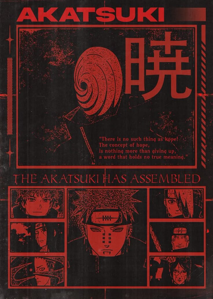 Hoodie Oversize Unisex // Naruto akatsuki V.1