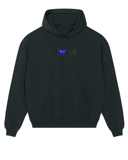 Hoodie Oversize // blue heart